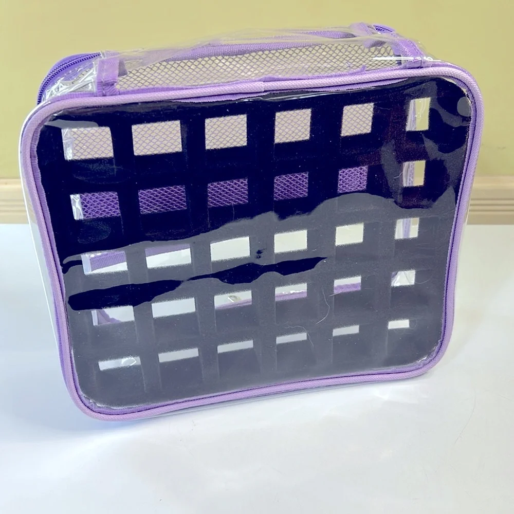 Purple Nail Polish Organizer Bag
